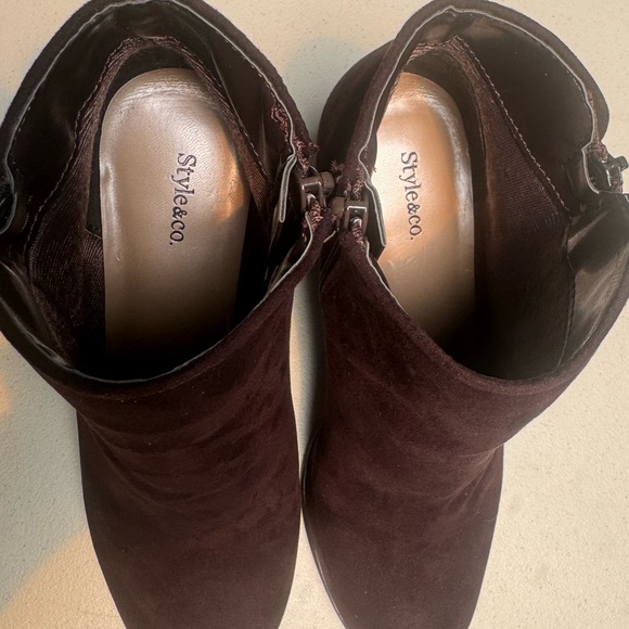 Style & Co Jamila Zip Boot In Oak 5.5 M - Picture 7 of 7